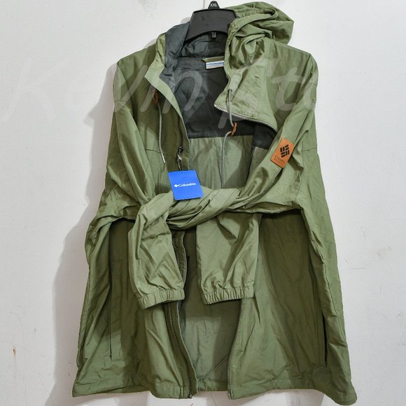 NWT Columbia Men's wheeler peak windbreaker green - Picture 6 of 10